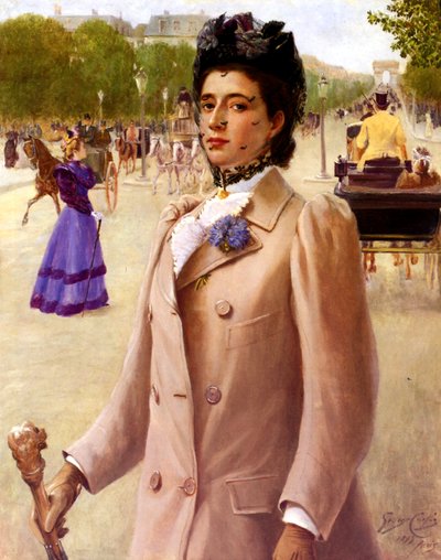 A Woman in Paris, 1893 by George Vaughan Curtis